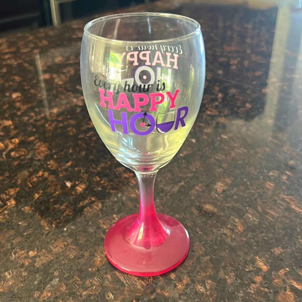 Wine glasses: Every hour is Happy Hour!!